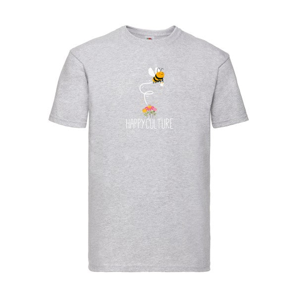 happy Fruit of the loom 205 g/m² T-shirt/ heather grey