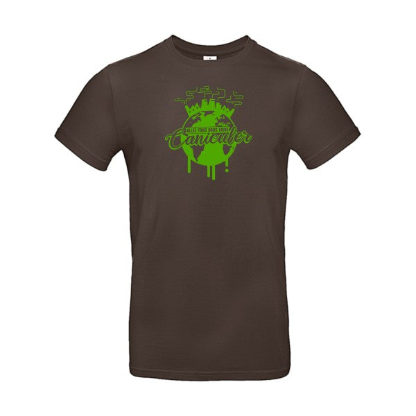 Allez tous vous faire... Flex Vert pomme |E190 T-shirt|Brown||2XL