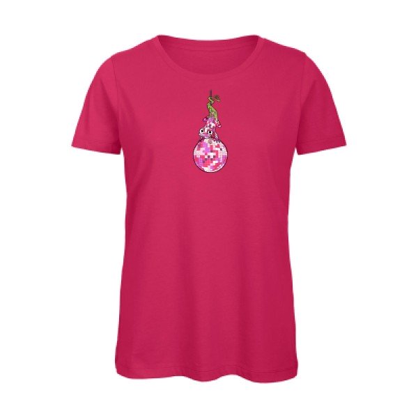 new-color- - t-shirt original femme Fuchsia
