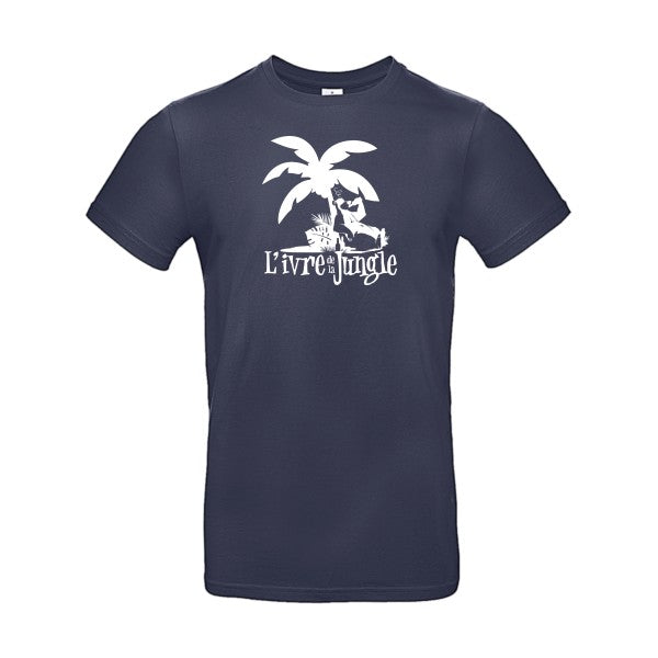 L'ivre de la jungleFlex Blanc - E190 T-shirt|Navy Blue||2XL