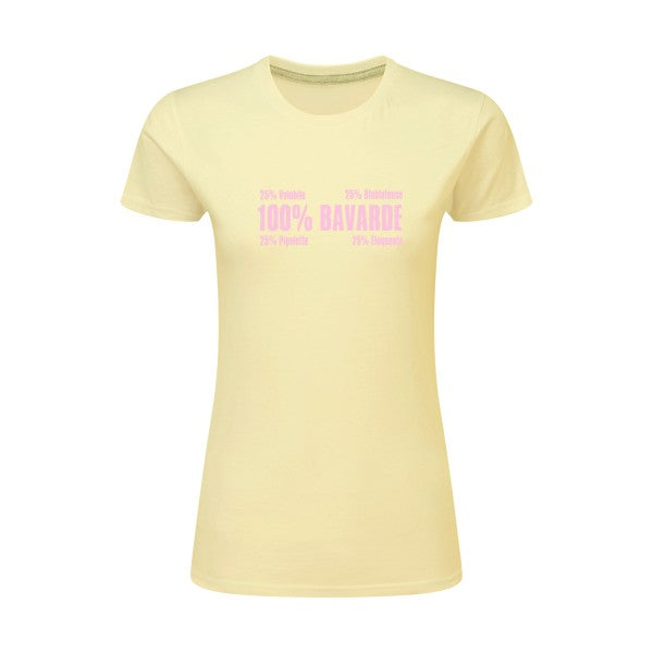 t-shirt Bavarde Rose |T shirt original femme|SG