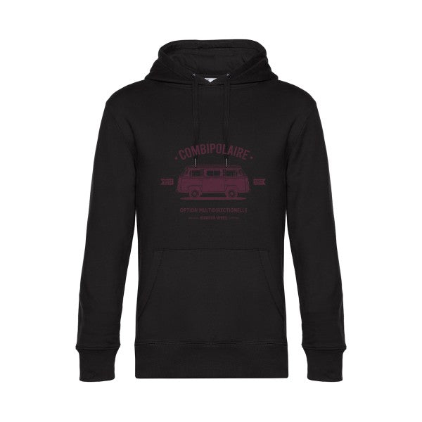 Combipolaire- Sweat à capuche original Black - RueDuTeeshirt