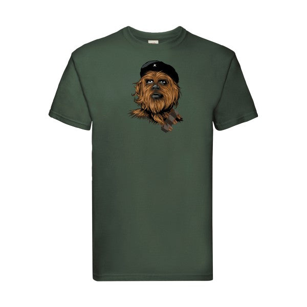 Chewie guevara Fruit of the loom 205 g/m² T-shirt/ bottle green