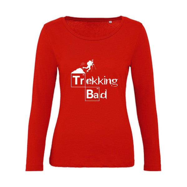 Trekking bad Blanc |   T shirt manches longues femme|100% bio