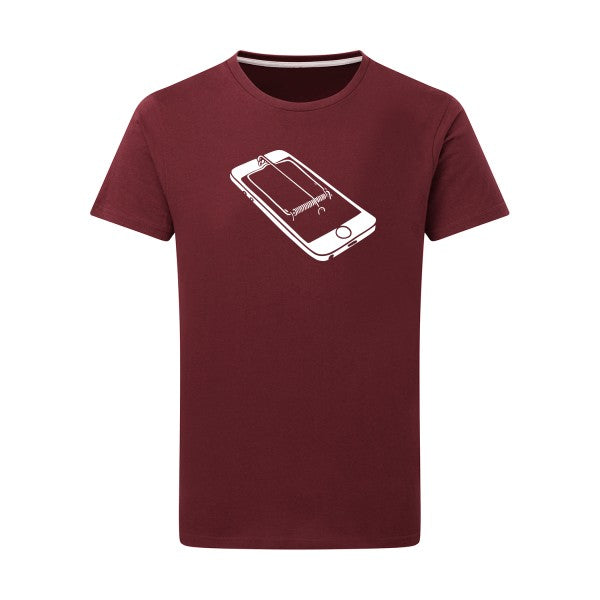 Piège - Flex Blanc Tshirt original Burgundy  2XL