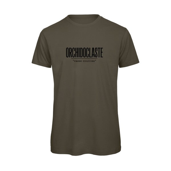orchidoclaste-tshirt_Khaki Green_flex_Noir