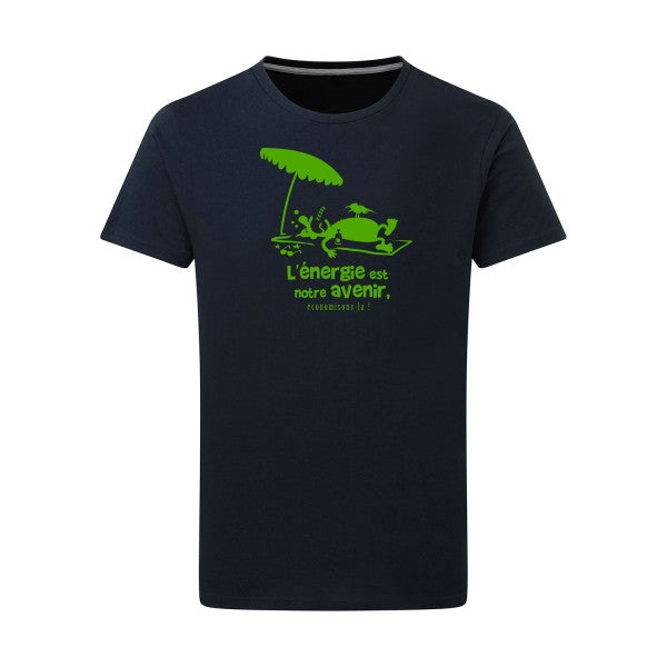 l'énergie est notre avenir vert pomme -Flex vert pomme sur T-shirt SG  Navy  5XL