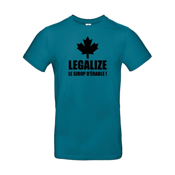 Legalize le sirop d'érableFlex noir- T-shirt E190|Diva Blue||2XL