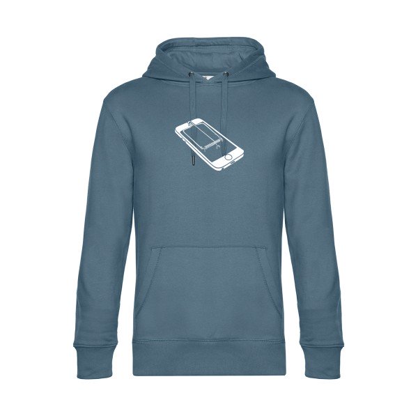 Piege sweat shirt original nordic blue flex Blanc impression Face