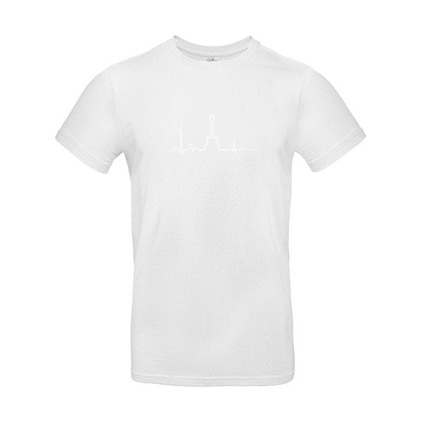 T-shirt humour original I Live Rock N Roll T Shirt couleur White