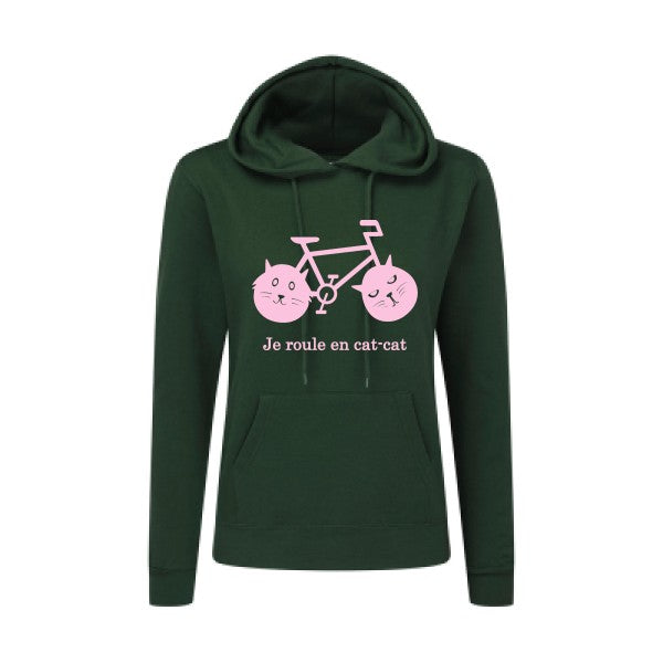 cat-cat bike Rose |Sweat original à capuche Femme