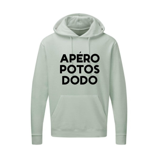 Apéro Potos Dodo  |Sweat  capuche humoristique noir 