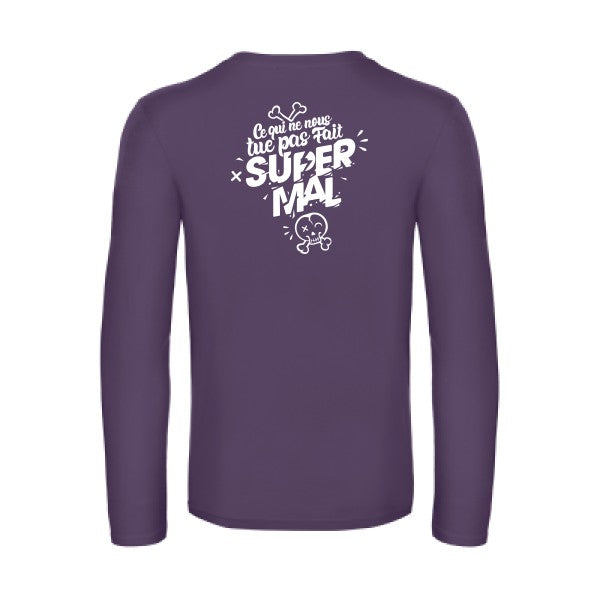 ce qui ne nous tue pas - t shirt- manches- longues- original- humour- Urban Purple impression Dos