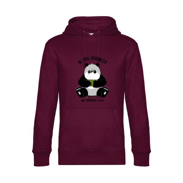 Ne-pas-deranger- Sweat à capuche original Burgundy - RueDuTeeshirt