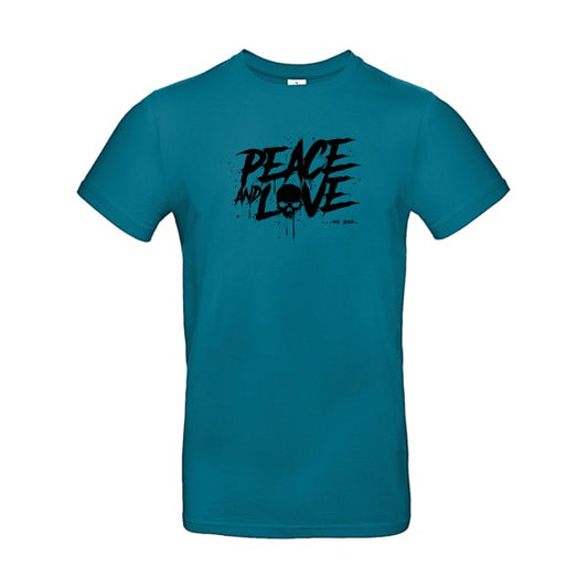 Peace or no peace flex noir B&C - E190 T-shirt|Diva Blue||2XL