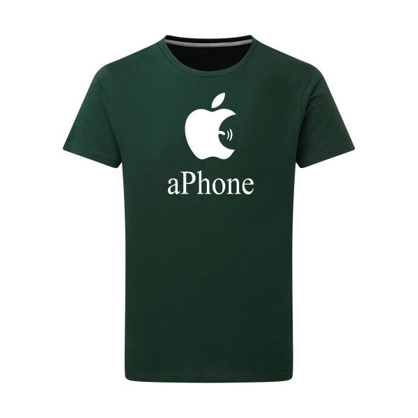 aPhone -Flex Blanc sur T-shirt SG  Bottle Green  2XL