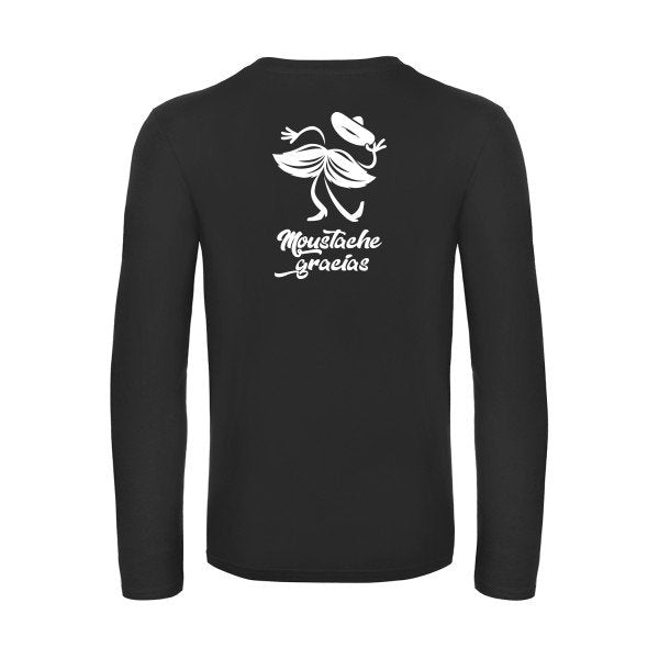 presqu spagnol - t shirt- manches- longues- original- humour- Black impression Dos