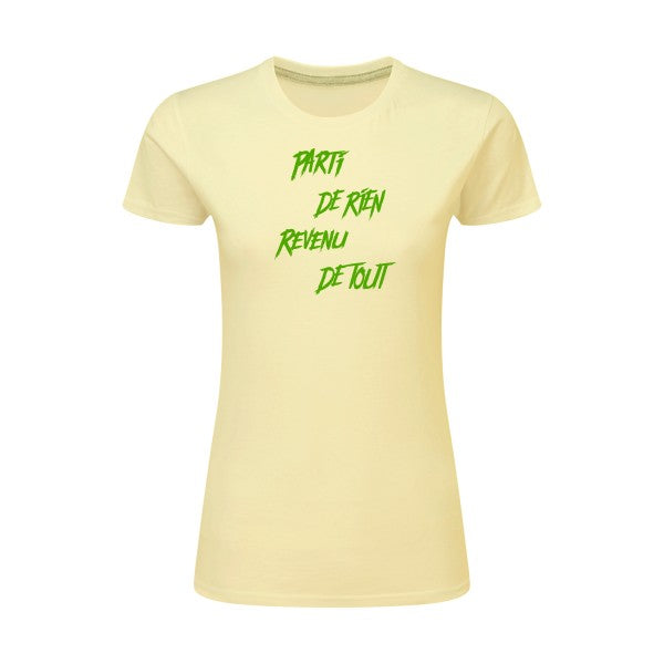 Parti de rien Vert pomme |T shirt original femme|SG