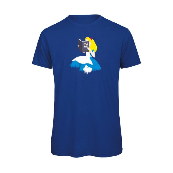 T-shirt humour original Back From Wonderland T Shirt couleur Royal Blue