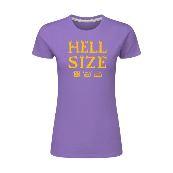 HELL SIZE ! jaune Or |T shirt original femme|SG