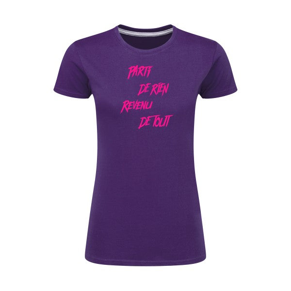 Parti de rien Rose Fluo |T shirt original femme|SG