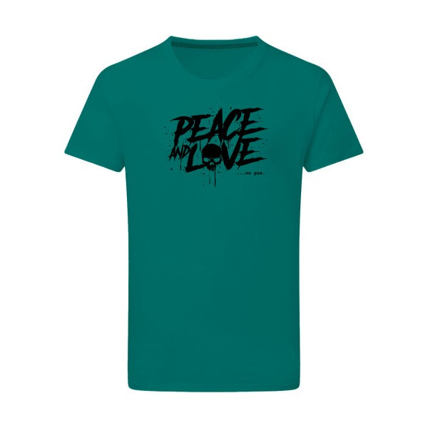 Peace or no peace - Flex noir Tshirt original Emerald Green  2XL