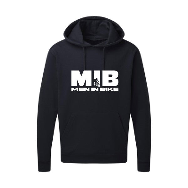 MEN IN BIKE Blanc SG - Hooded Sweatshirt Sweat capuche