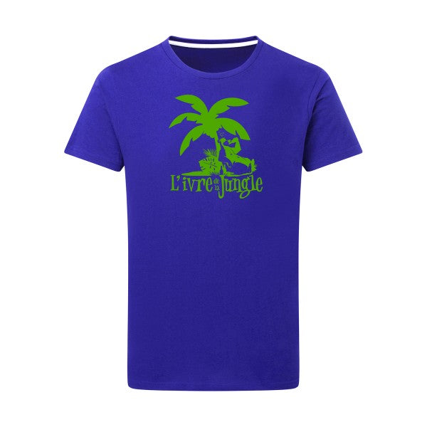 L'ivre de la jungle vert pomme -Flex vert pomme sur T-shirt SG  Royal Blue  5XL