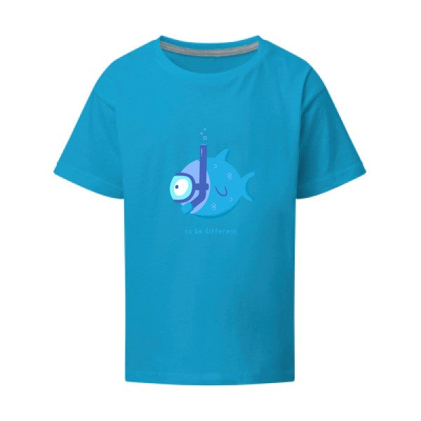 To be different SG - Kids T-shirt enfant Turquoise Taille 152 (11-12/2XL)