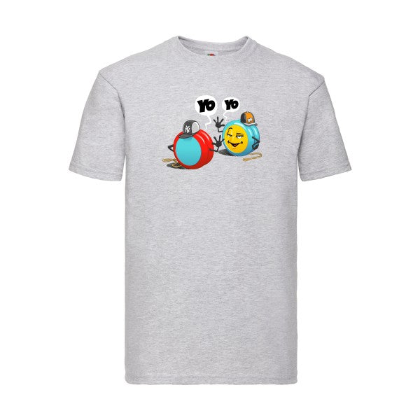 Yo Yo Fruit of the loom 205 g/m² T-shirt/ heather grey