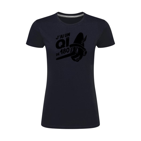 Quotient intellectuel Noir |T shirt original femme|SG