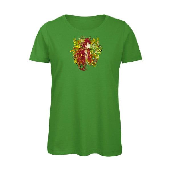 opium- - t-shirt original femme Real Green