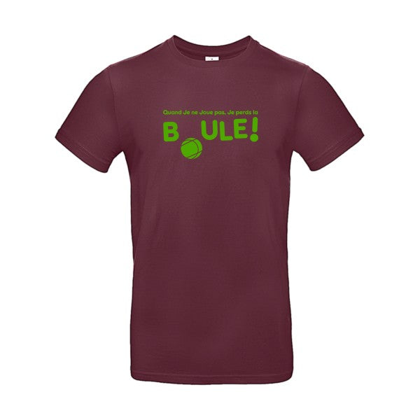 Perdre la boule ! Flex Vert pomme |E190 T-shirt|Burgundy||2XL