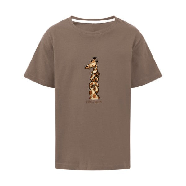 1 tête 2 noeuds SG - Kids T-shirt enfant Deep Taupe Taille 128 (7-8/L)