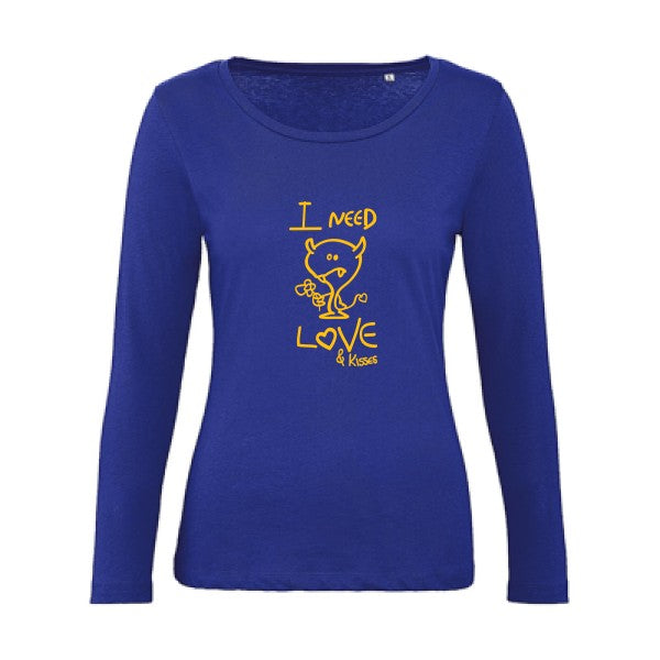 LOVER jaune Or |   T shirt manches longues femme|100% bio