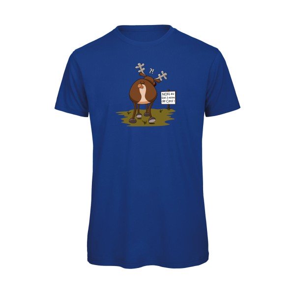 T-shirt humour original Gaz A Effet De Cerf T Shirt couleur Royal Blue