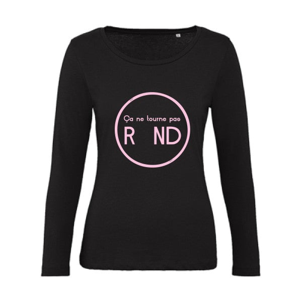 Ã§a ne tourne pas rond ! Rose |   T shirt manches longues femme|100% bio