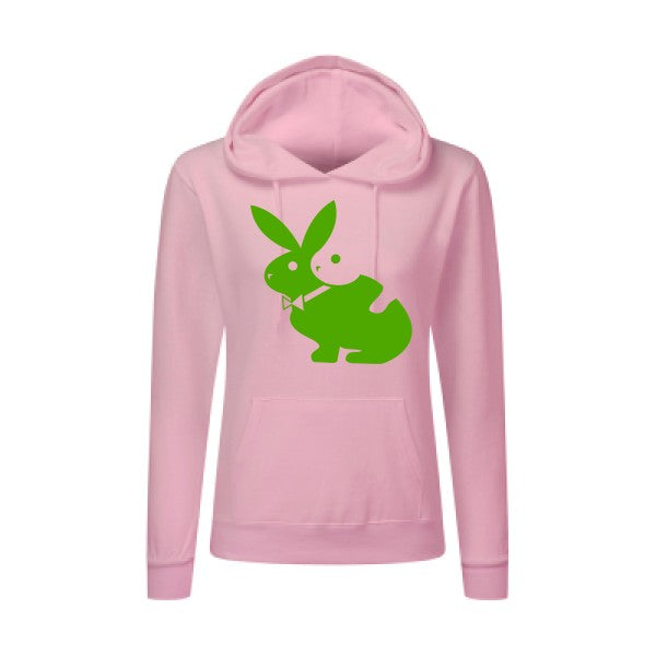 hot  Vert pomme |Sweat original à capuche Femme