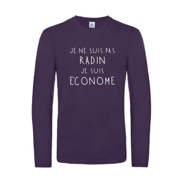 picsou - t shirt- manches- longues- original- humour- Urban Purple impression Face