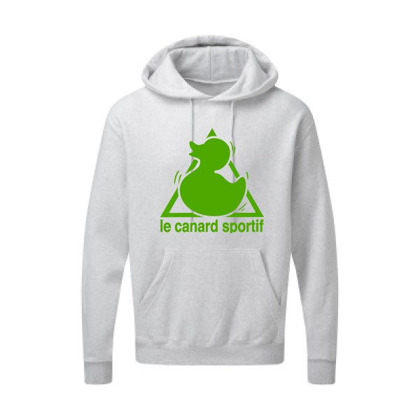 Canard Sportif Vert pomme |Sweat capuche imprimé homme