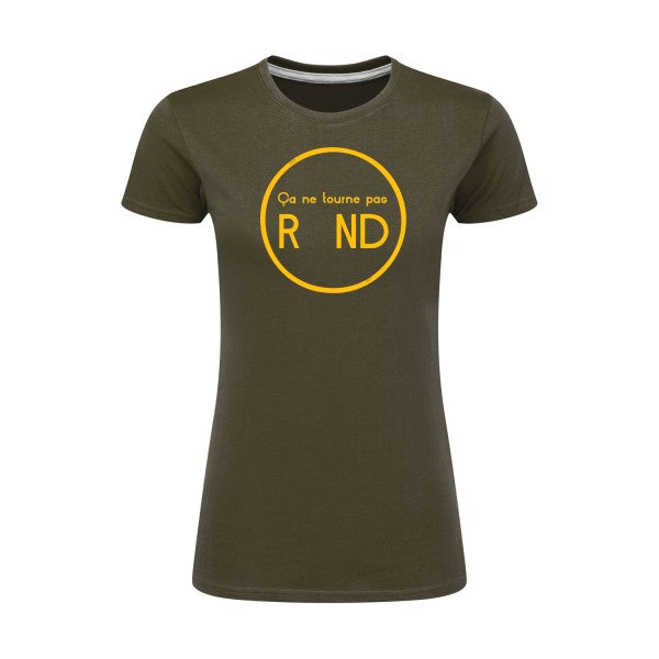 ça ne tourne pas rond !| jaune Or |T shirt original femme|SG