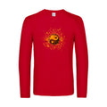 ying-yang-t-shirt-manches-longues-original-humour -Red