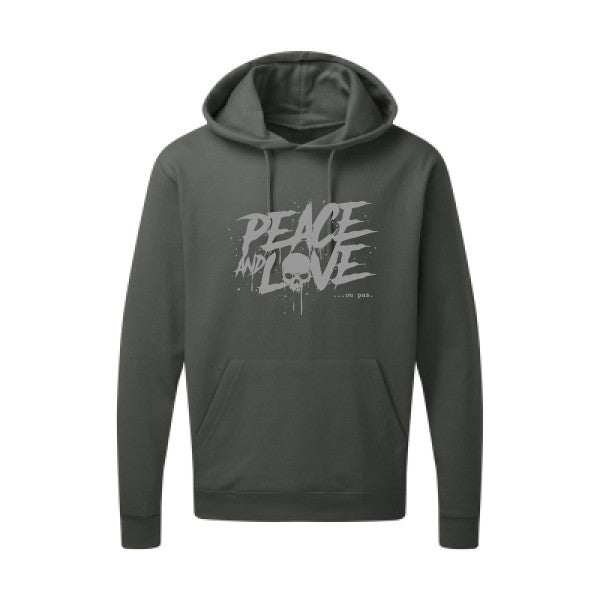 Peace or no peace |Sweat  capuche humoristique Gris 