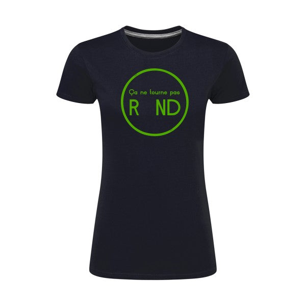 ça ne tourne pas rond !| Vert pomme |T shirt original femme|SG