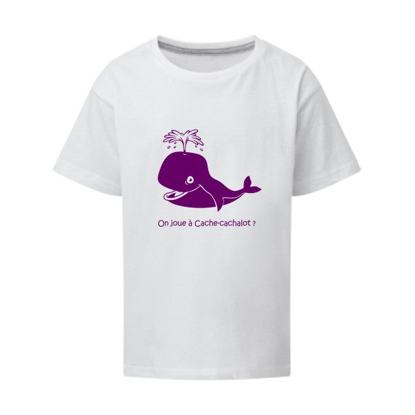 Cache-cachalot Flex Violet SG - Kids T-shirt enfant White Taille 152 (11-12/2XL)