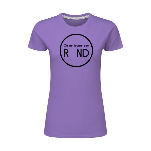 ça ne tourne pas rond !| Noir |T shirt original femme|SG