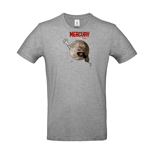 T-shirt humour original mercury T Shirt couleur Sport Grey