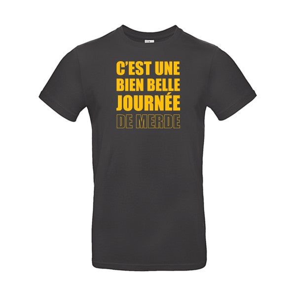 Journée de m...Flex jaune or- T-shirt E190|Used Black||2XL