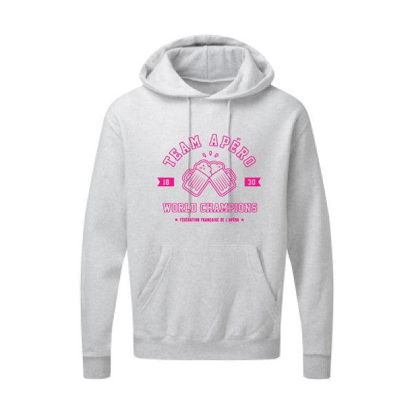 Team apéro Rose Fluo SG - Hooded Sweatshirt Sweat capuche