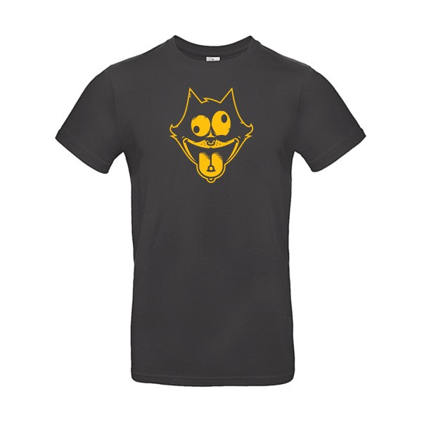 Freak the cat !Flex jaune or - E190 T-shirt|Used Black||2XL